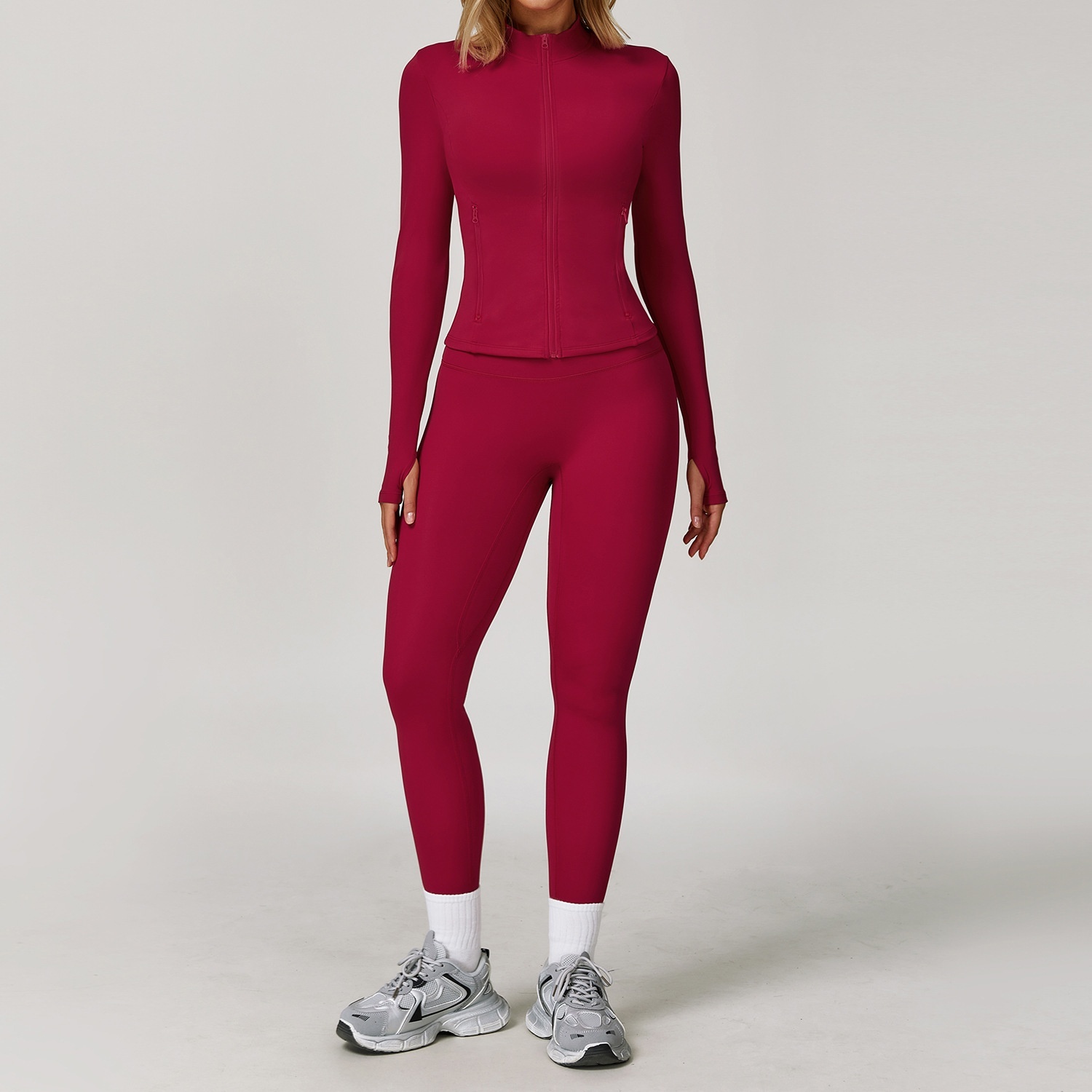 Tight Quick-drying Workout Outdoor Running Brushed Yoga Suit - Image 5
