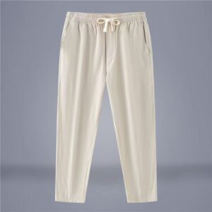 Cotton And Linen Thin Loose Plus Size Sports Straight Pants