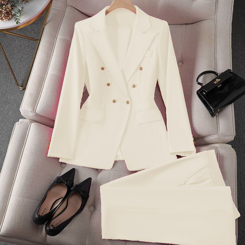 Korean Casual Design Blouse Trouser Suit - Image 7