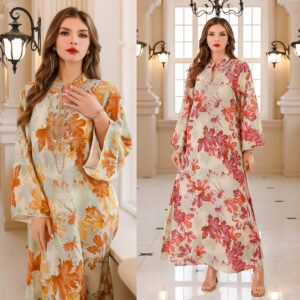 Summer Gown Dress Printed Dress