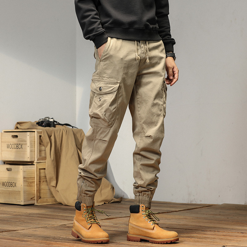 Overalls Men's Slim-fitting Ankle-tied Casual Pants Men's Pants Summer Trousers - Image 6