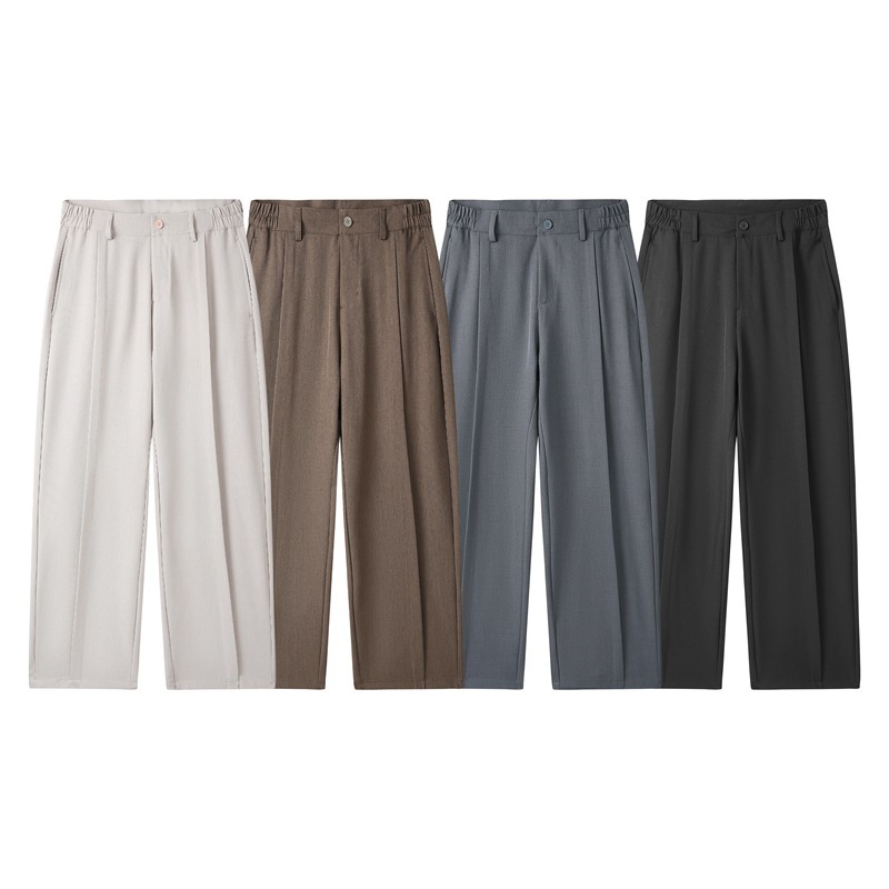 Loose Casual Suit Pants Versatile Straight Draping Effect Trousers - Image 7