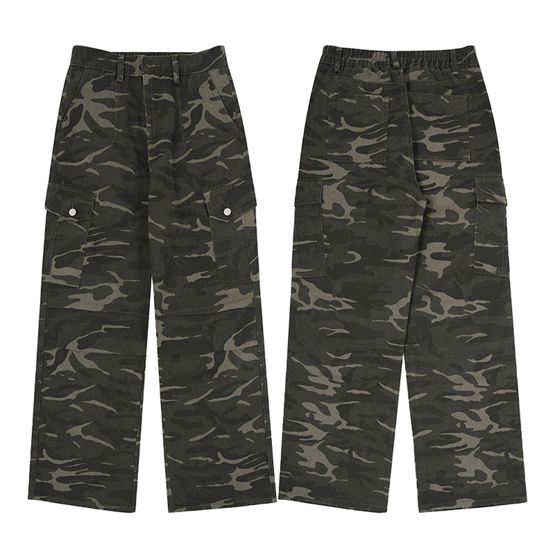 Paratrooper Camouflage Cargo Pants Men And Women Multi-pocket - Image 4