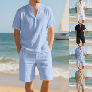 Men's Summer Suit Loose Casual Linen